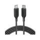 Cable Charger Mobile Anker 322 Type-C To Type-C 6FT A81F6H11 1M Black